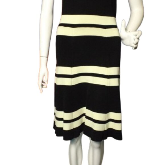 A.L.C. Dress, S, Pippa, Black/Yellow, F&F, Sleeveless, Striped, Small Flaws - Picture 5 of 12
